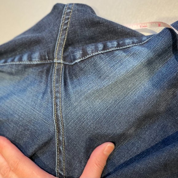 👖 GUC AG Adriano Goldschmied The Jessie Curvy Boot Cut Bootcut 32R Dark Wash Y2K - Picture 8 of 16